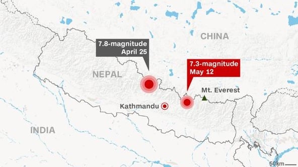 Nepal aardbevingen