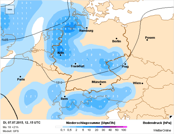 regen op 7 juli 2015