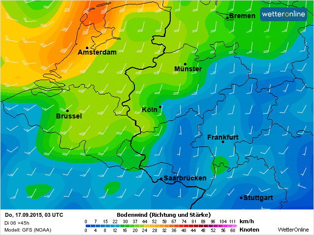 tijdelijk zuidwesterstorm