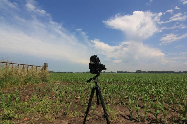 filmcamera om onweer te filmen