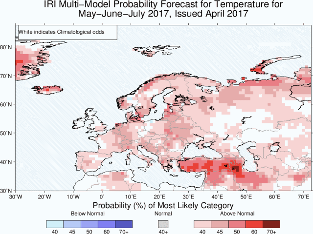 temperatuurvoorspelling mei 2017