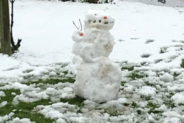 Sneeuwpop maken 