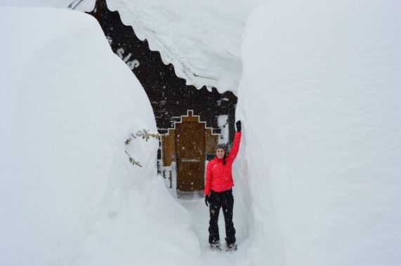 Veel sneeuw in Val d'Isère
