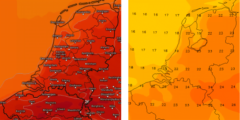 Opnieuw warme periode op komst naar de Benelux - NoodweerBenelux