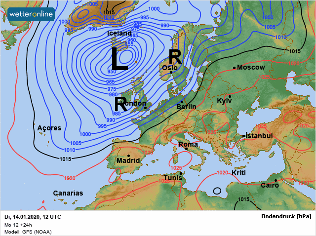 onstuimige dagen luchtdruk