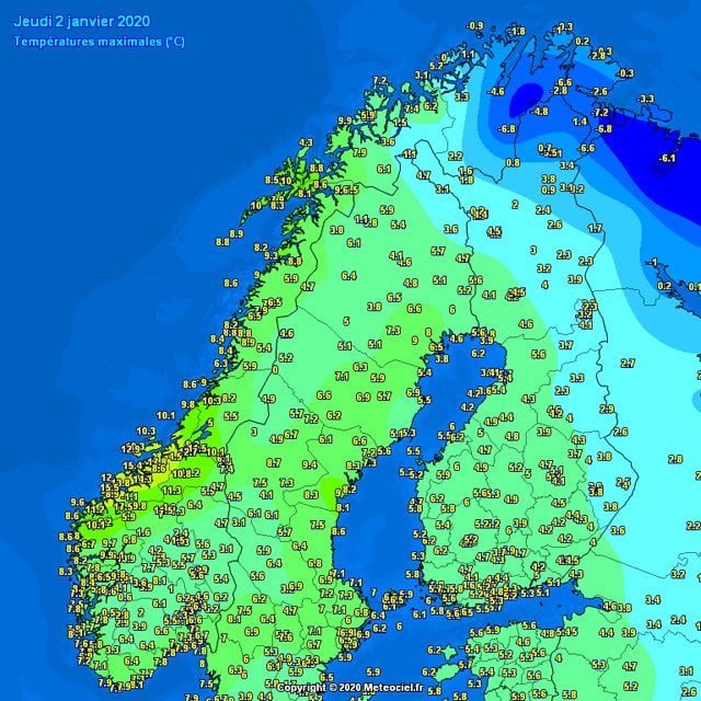 winterrecord in noorwegen maximum