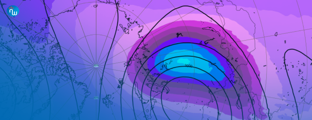 Slotakkoord winter: de poolwervel staat op instorten en splitst in twee